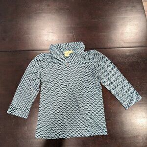 Sport Haley 3/4 Sleeve Blue Floral Golf Shirt - Small
